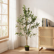 Artificial Olive Tree 120 cm Maintenance Free Greenery for Home or Office Green Homcom