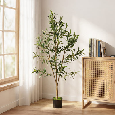Artificial Olive Tree 120 cm Maintenance Free Greenery for Home or Office Green Homcom