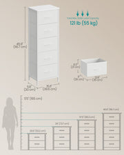 Chest of drawers styled in a bedroom corner