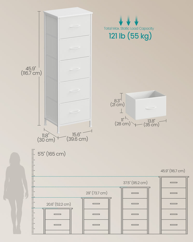 Chest of drawers styled in a bedroom corner