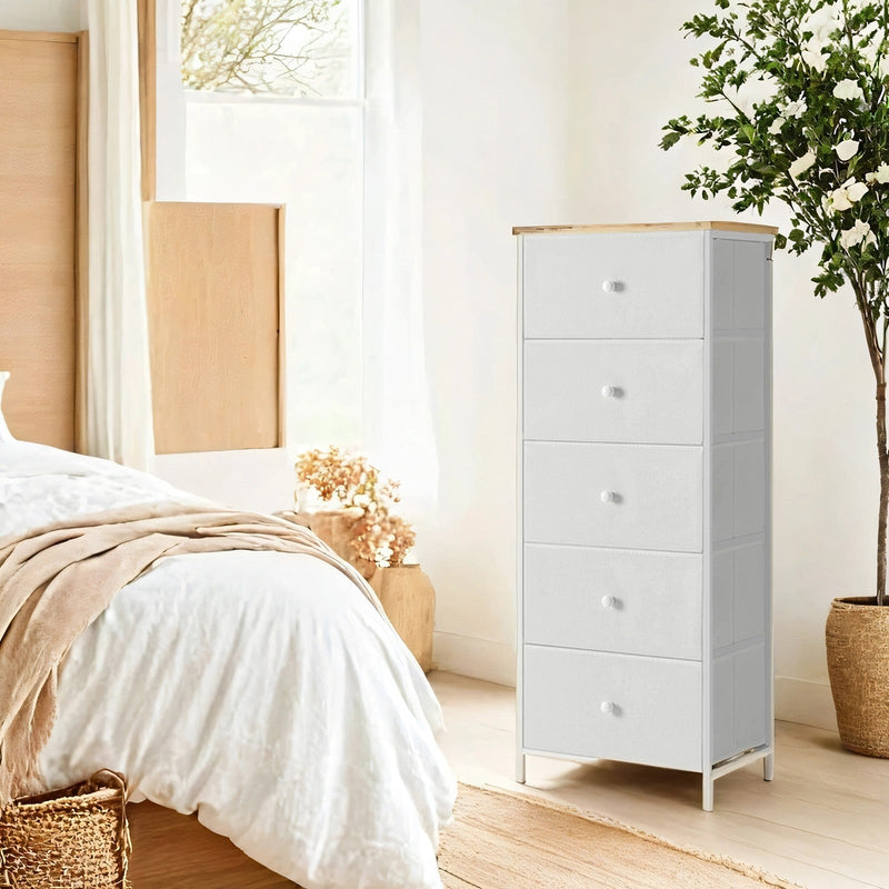 Chest of drawers with a drawer pulled open