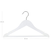 Dimension diagram: children's hanger 35 cm wide and 20 cm tall