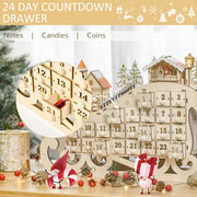 24 day countdown drawer panel with a close-up of an open drawer