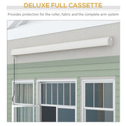 Electric Retractable Patio Awning 4 x 3m with Remote Control and Durable Aluminium Frame
