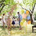 Gold Metal Wedding Arch Frame Set Balloon Backdrop Stand for Parties and Events by Outsunny