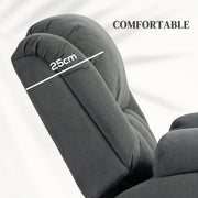 Recliner Armchair with Power Lift Massage and Heat for Easy Relaxation Grey AOSOM