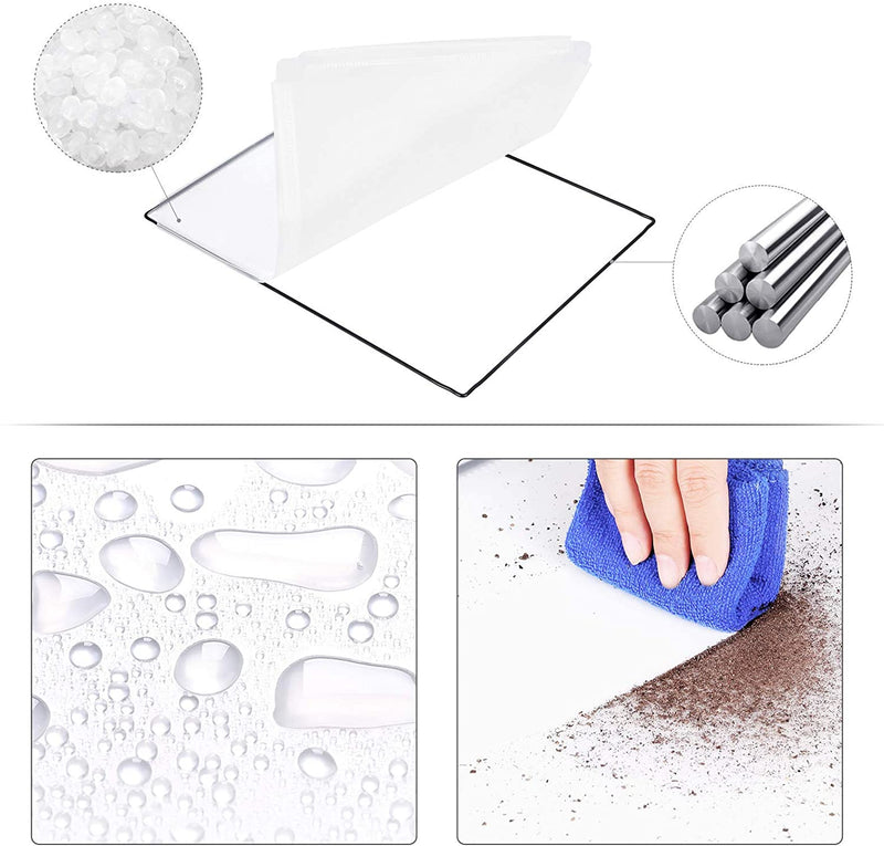 Included accessories for the Songmics pet playpen including mallet and cable ties