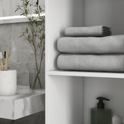 Tall Slim White High Gloss Bathroom Cabinet with Multi Storage by Kleankin