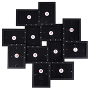 Back of the frame showing all 12 sections numbered 1 to 12 with turn clips