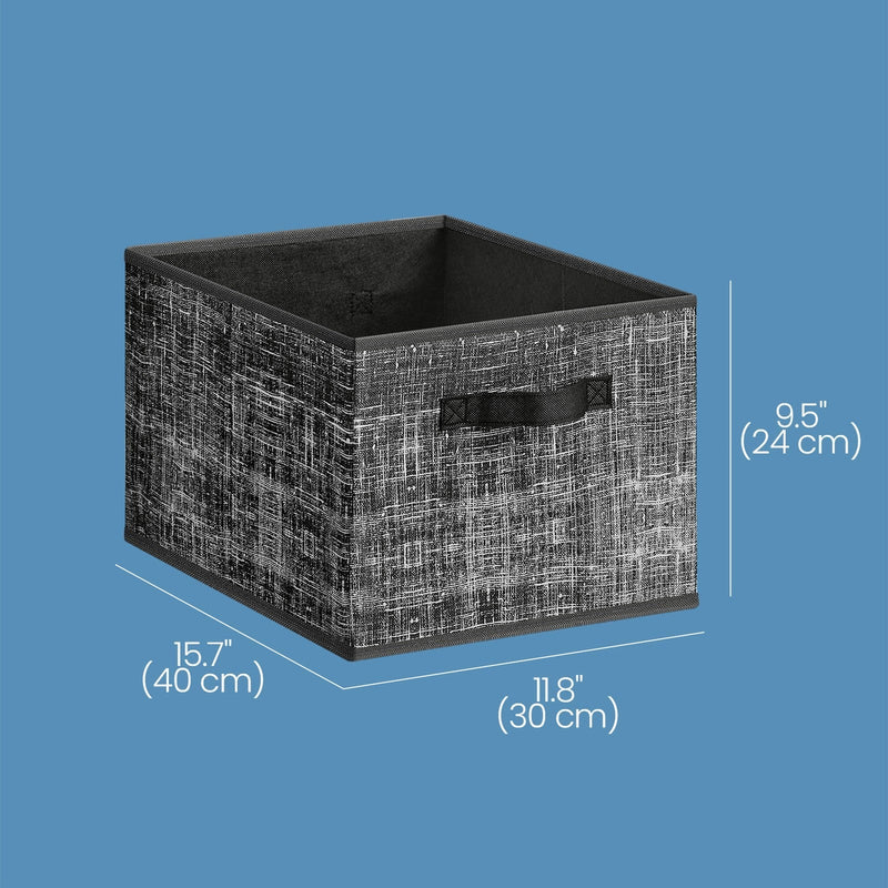 Size diagram of the 40 x 30 x 24 cm collapsible storage bin