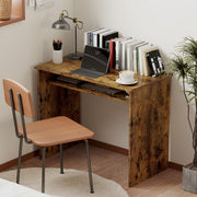 Dimensions overview of the compact desk and chair set