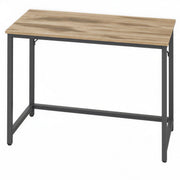 Vasagle computer desk with steel frame and Camel Brown wood-effect tabletop