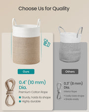 Laundry basket dimensions diagram, 35 x 35 x 50 cm
