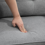 Upholstered Button Tufted Accent Chair for Living Room or Bedroom Comfort, Grey