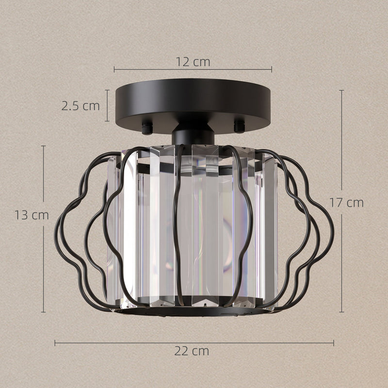 Size diagram showing the 22 cm diameter, 17 cm height and 2.5 cm canopy depth