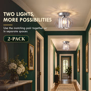 Two lights, more possibilities graphic showing the pair in one hallway and apart