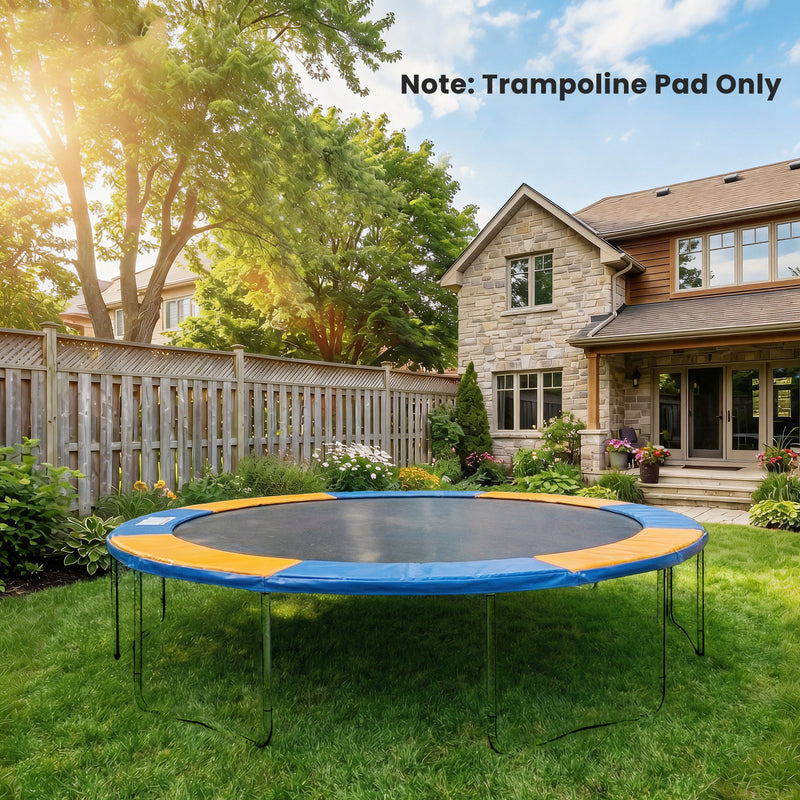 Trampoline Safety Pad for 8ft Round Trampolines Protects Springs and Edges Blue AOSOM
