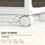 Height Adjustable C Shaped Overbed Table With Tilting Top For Sofa Or Bedroom Use