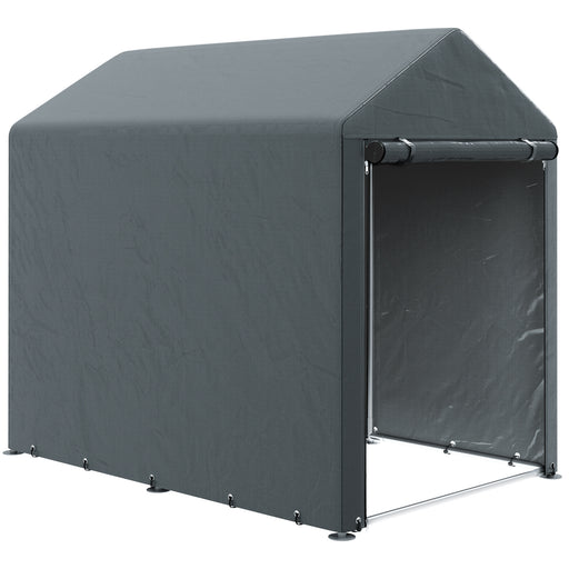 Dark Grey Temporary Garden Shed 179 x 120cm by Outsunny