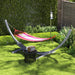 Grey 3.25m Wooden Hammock Stand Universal Fit for Garden Camping and Picnics by Outsunny