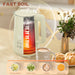 Beige Digital Kettle and Toaster Set 3000W Fast Boil with LED Display and 7 Browning Levels