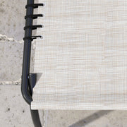 Set of 2 Cream Folding Sun Loungers with Pillow and Adjustable Backrests for Garden or Patio Outsunny