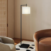 Tall LED Floor Lamp With Remote Control And Adjustable Brightness For Living Room, Black
