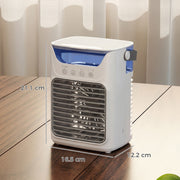 Desk Fan with Cooling Mist and Aroma Diffuser for Home or Office Grey AOSOM