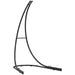 Black Heavy Duty Hanging Egg Chair Stand with Extra Large Base 150kg Capacity by Outsunny