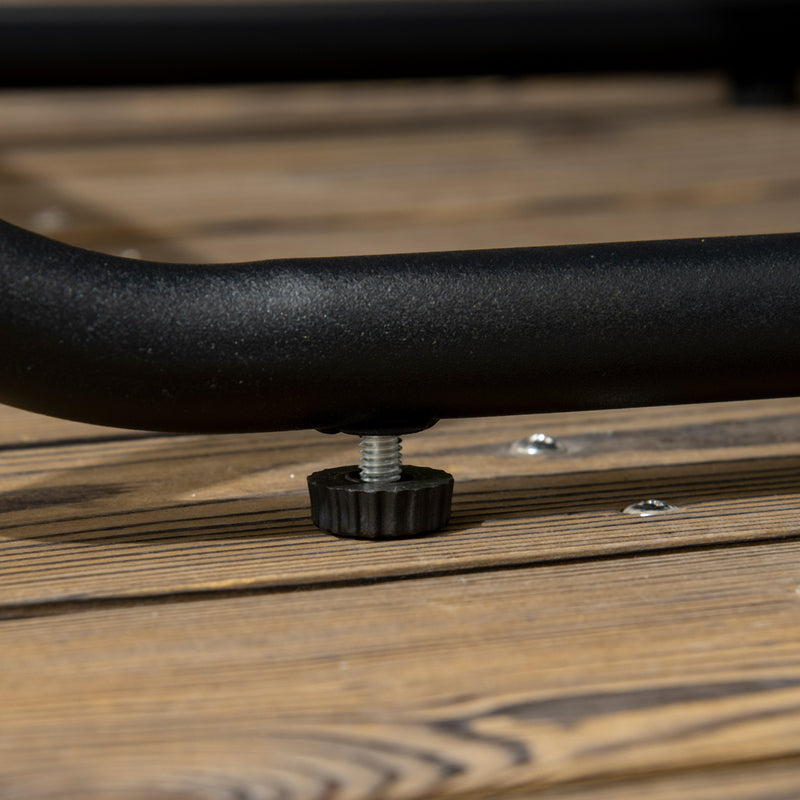 4 Seater Rattan Cube Garden Dining Set With Cushions and Wood Grain Table by Outsunny