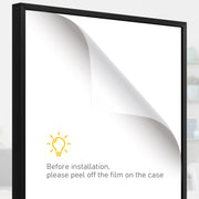 Black 60 x 80cm Shirt Display Frame with Inner Hook and Hanger by HOMCOM