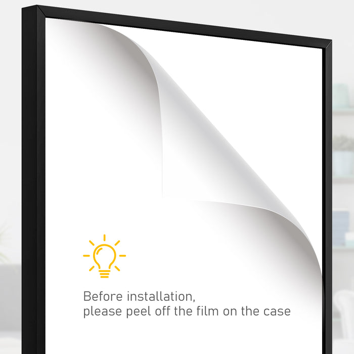 Black 60 x 80cm Shirt Display Frame with Inner Hook and Hanger by HOMCOM
