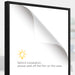 Black 60 x 80cm Shirt Display Frame with Inner Hook and Hanger by HOMCOM