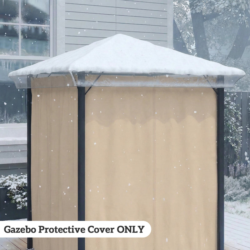 Gazebo Rain Cover Waterproof Shelter for 2 x 2 Metre Outdoor Use Clear Outsunny