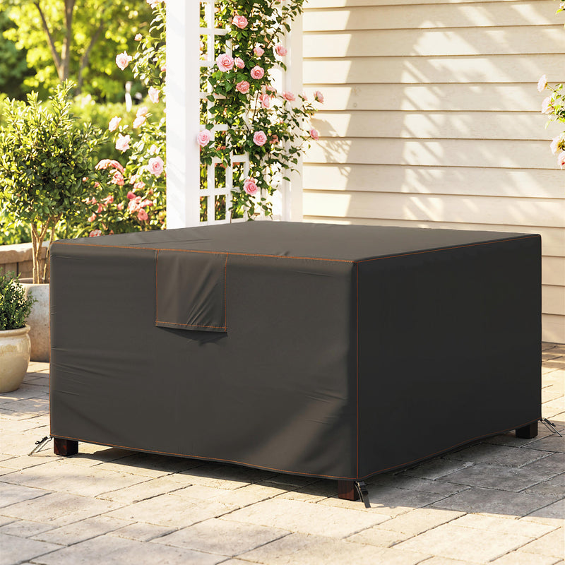 Garden Furniture Cover Waterproof UV Protection for Square Tables and Chairs Black