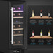 Black Dual Zone Wine Fridge 16 Bottle Capacity 5-18℃ by HOMCOM