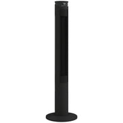 Tower Fan with Smart App Control and Quiet Sleep Mode for Cool UK Homes Black AOSOM