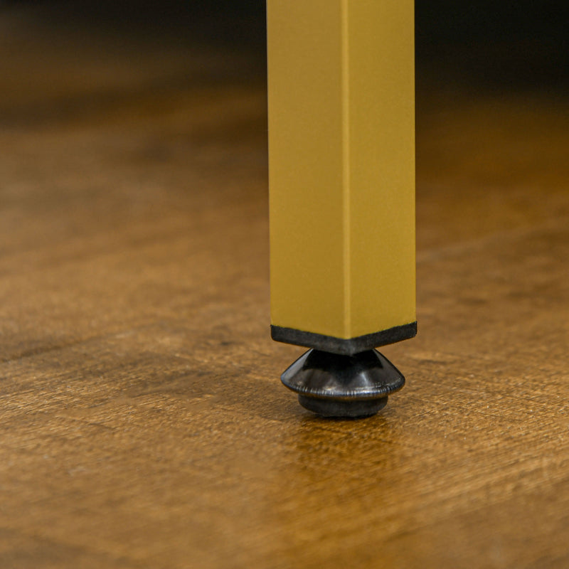 White LED Light Dressing Table with Stool Modern Makeup Vanity by HOMCOM