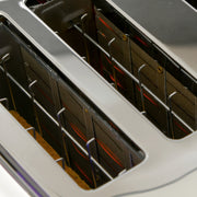 White Four Slice Honeycomb Toaster With Adjustable Browning Control by HOMCOM