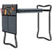 Grey Steel Frame Padded Garden Kneeler with Tool Bag by Outsunny