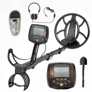 Metal Detector for Outdoor Treasure Hunting with Waterproof Coil and LCD Display Black Orange AOSOM