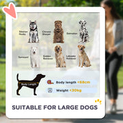Easy Folding Pet Stroller for Large Dogs With Shock Absorb Frame and Safety Leashes by PawHut AOSOM
