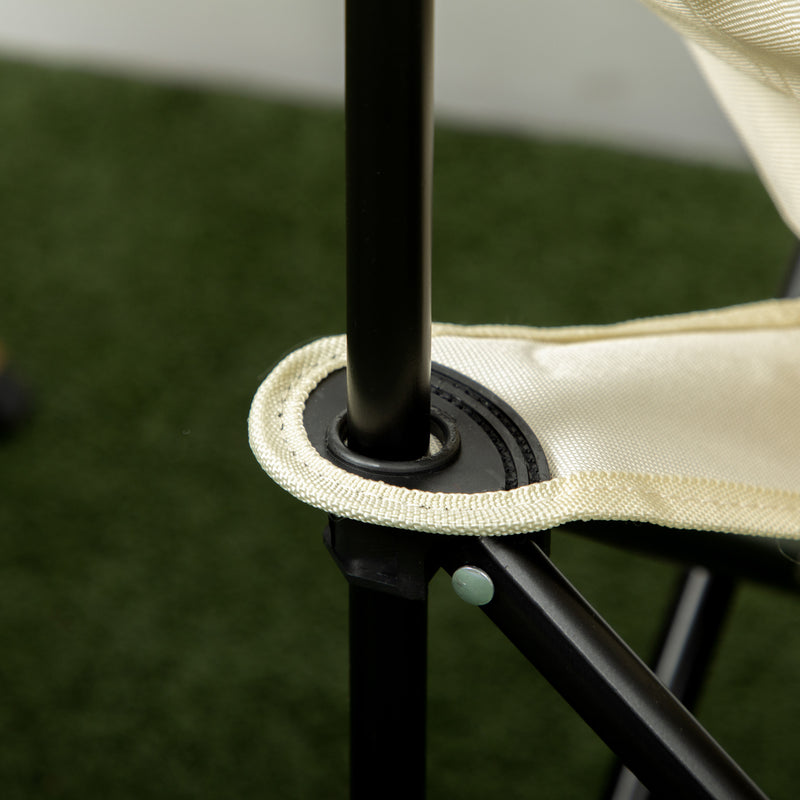 Folding Camping Chair Lightweight and Portable for Outdoor Use White