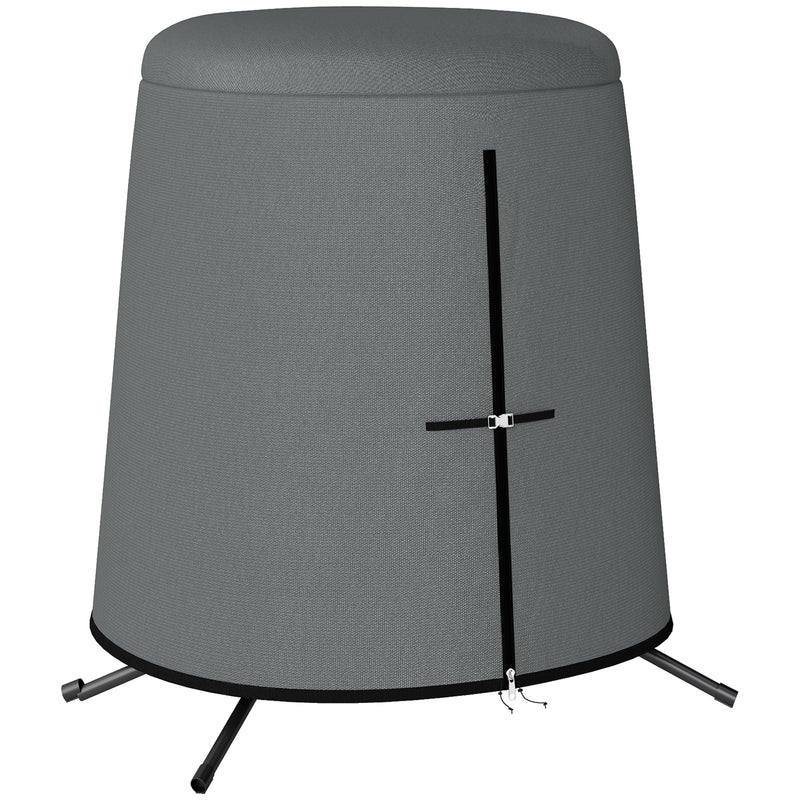 Grey Hanging Egg Chair Protective Cover 196 x 230 cm Weatherproof by Outsunny