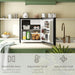 46 Litre Lockable Countertop Fridge in Black by HOMCOM