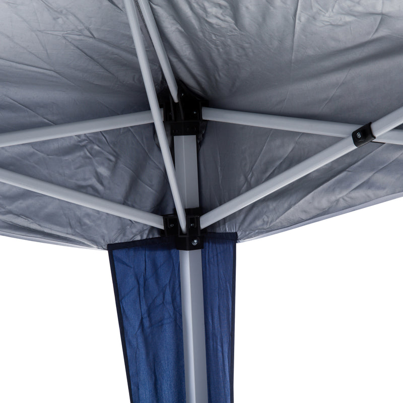 3 x 3m Pop Up Gazebo with Carry Bag Height Adjustable Slant Leg Event Shelter by Outsunny