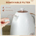 Cream 3kW Fast Boil Honeycomb Cordless  Kettle Fast Heating Lightweight Design by HOMCOM