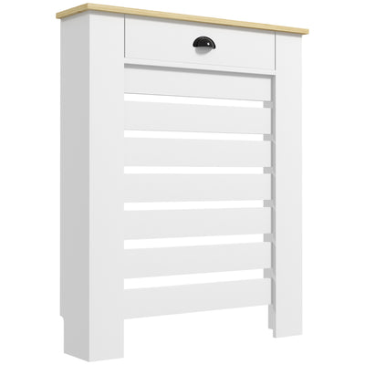 Radiator Cover with Storage Drawer Ideal for Living Room or Hallway 95.5 x 78 cm, White