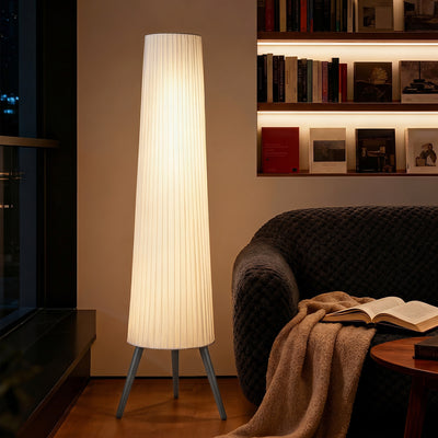 Floor Lamp with 3-Level Dimming for Relaxing or Reading in Living Room or Bedroom White Homcom