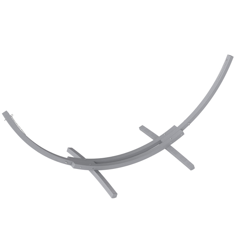 Grey 3.25m Wooden Hammock Stand Universal Fit for Garden Camping and Picnics by Outsunny